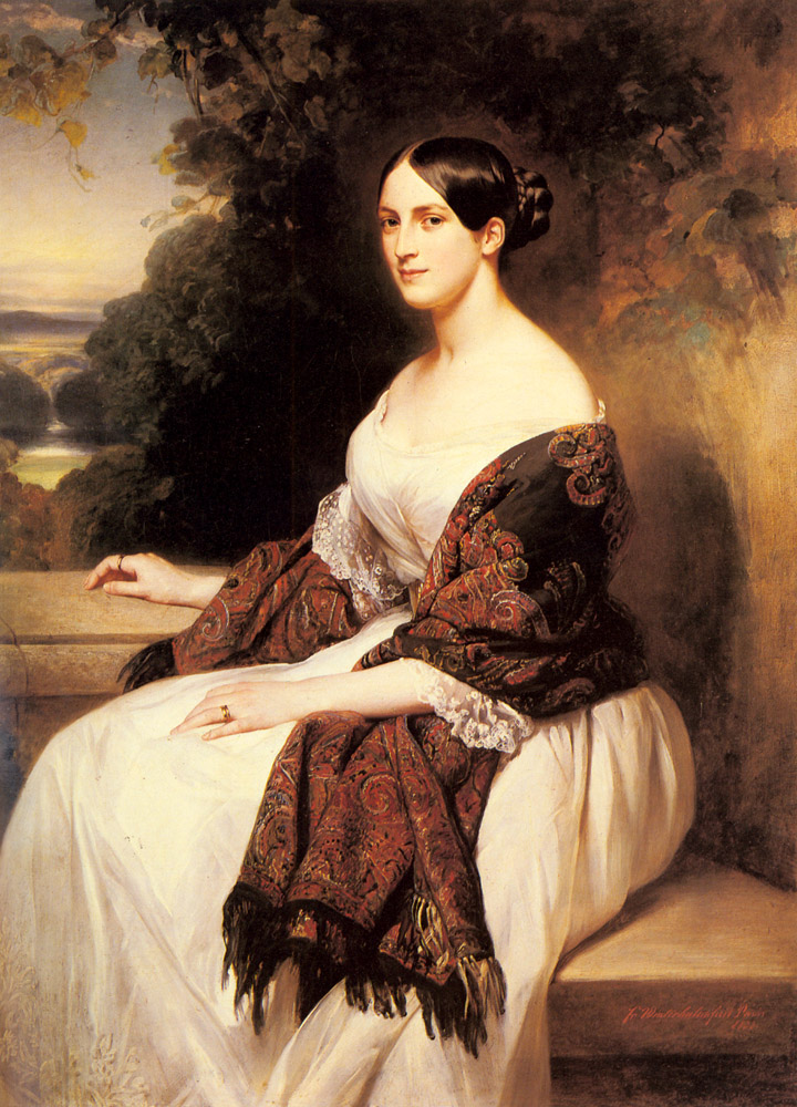 Retrato De Madame Ackerman Winterhalter — Franz Xavier Winterhalter