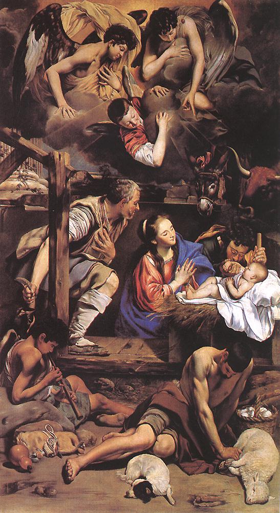 Adoracion De Shepherds Maino — Fray Juan Bautista Maino