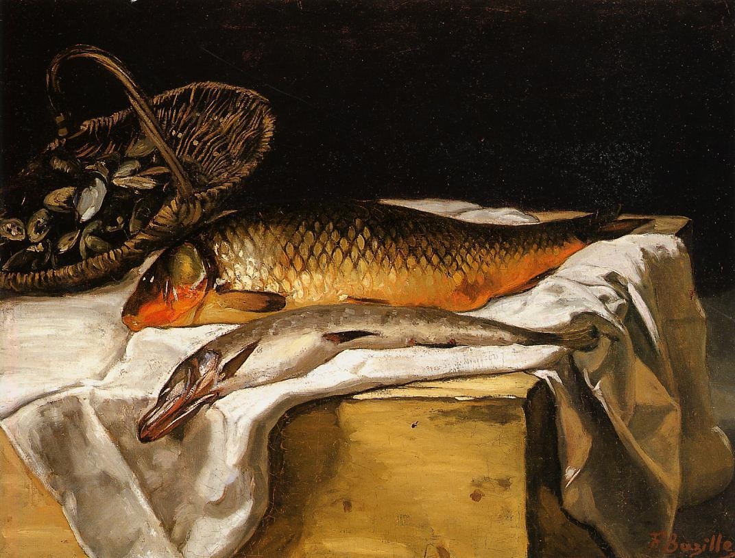 Bodegon Con Pez Frederic Bazille — Frederic Bazille