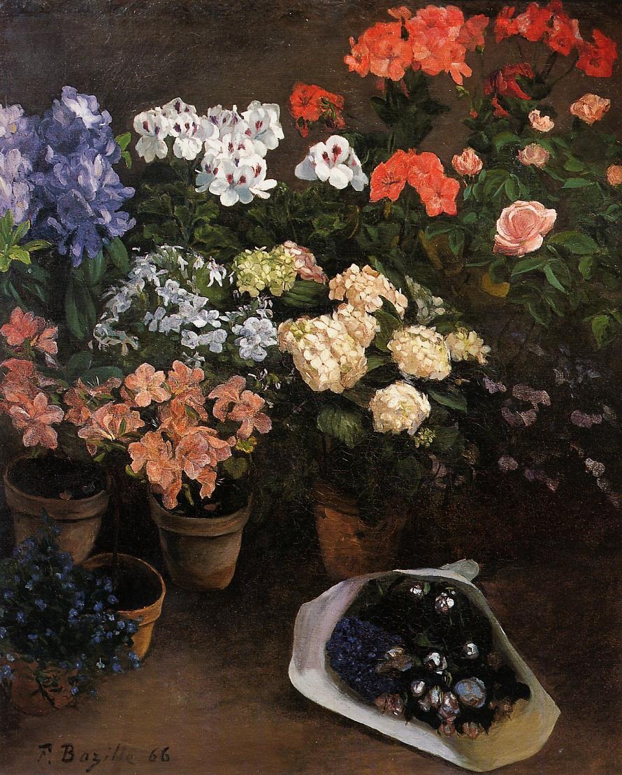 Estudio De Flores Frederic Bazille — Frederic Bazille