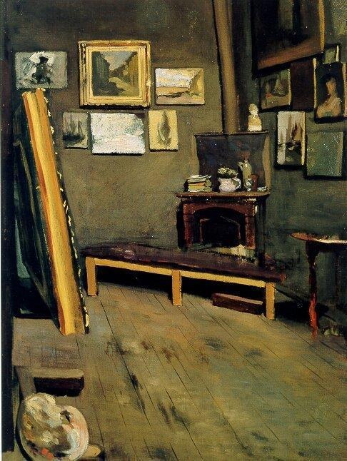 Estudio De Rue Visconti Frederic Bazille — Frederic Bazille