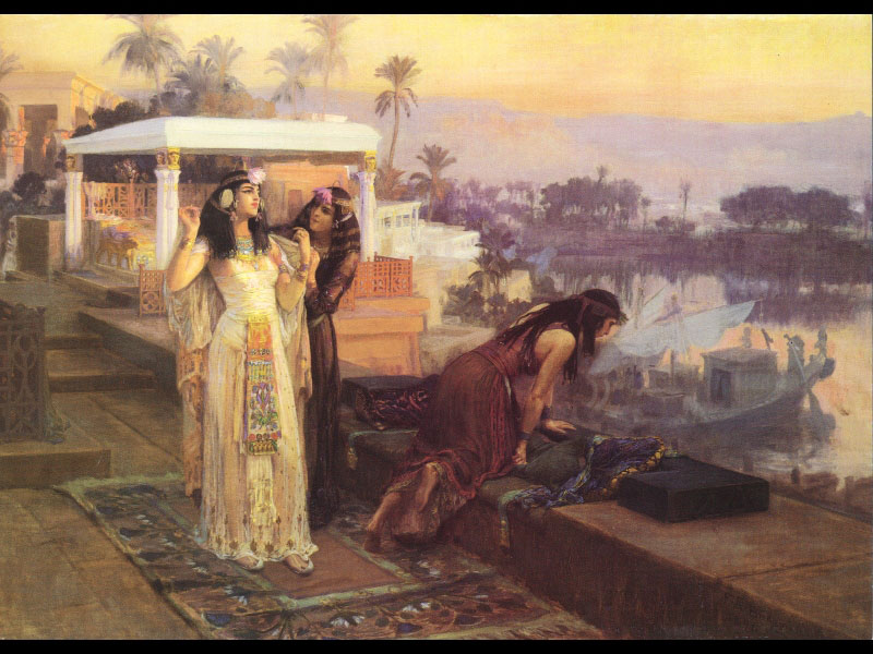 Cleopatra Sobre Terraces De Philae Bridgman — Frederick Arthur Bridgman