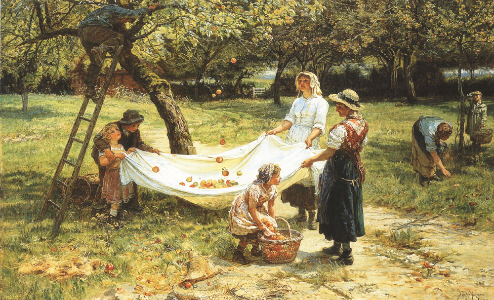 Manzana Recogiendo Morgan — Frederick Morgan