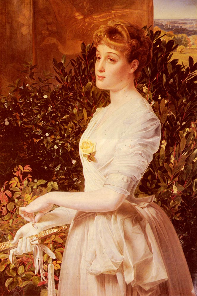 Retrato De Julia Smith Caldwell Sandys — Frederick Sandys
