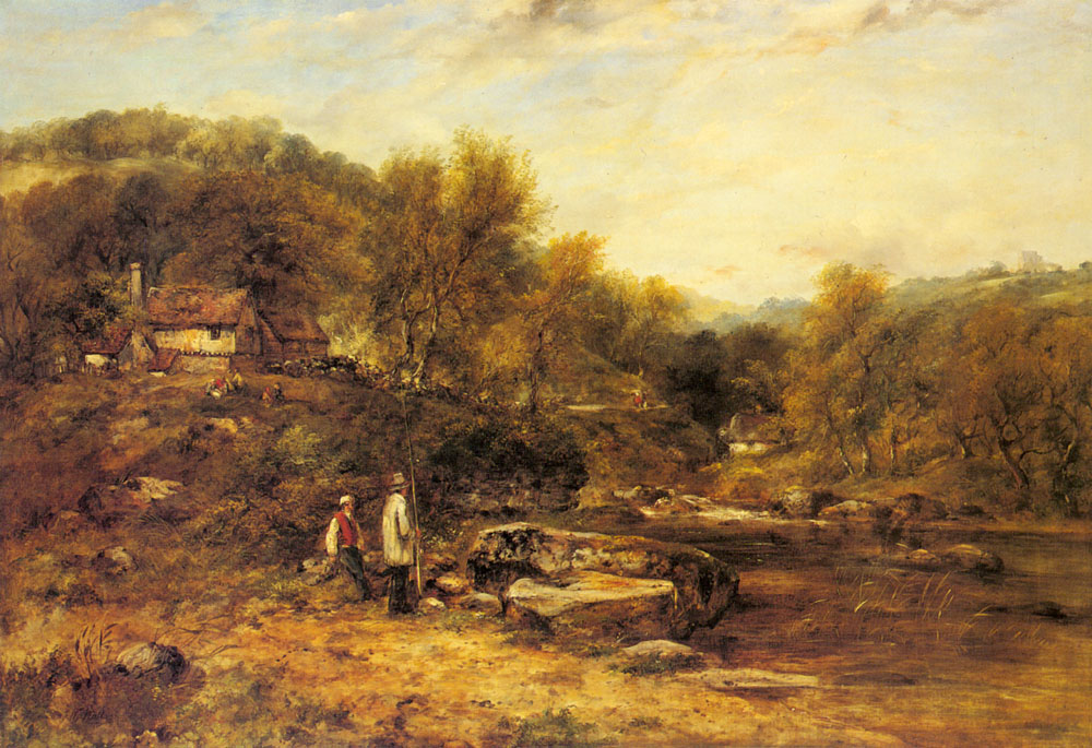 Anglers De Stream Frederick William Watts — Frederick William Watts