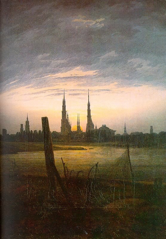 Ciudad En Moonrise Friedrich — Friedrich
