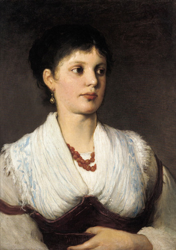 Retrato De Mujer En Native Costume Gabriel Cornelius Von Max — Gabriel Cornelius Von Max
