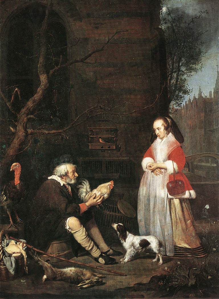 Poultry Seller Metsu — Gabriel Metsu