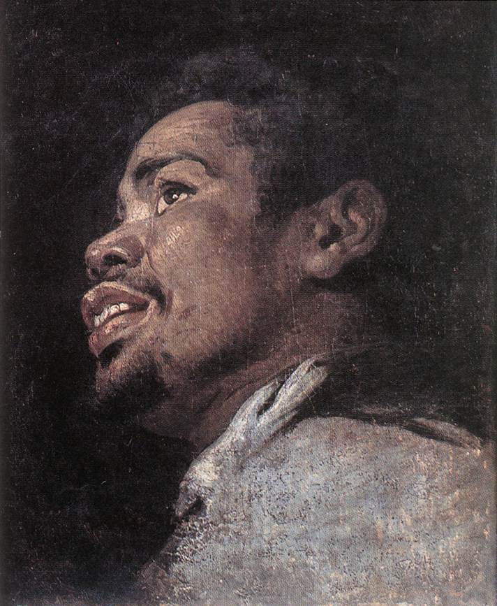 Cabeza Estudio De Joven Moor Crayer — Gaspard De Crayer