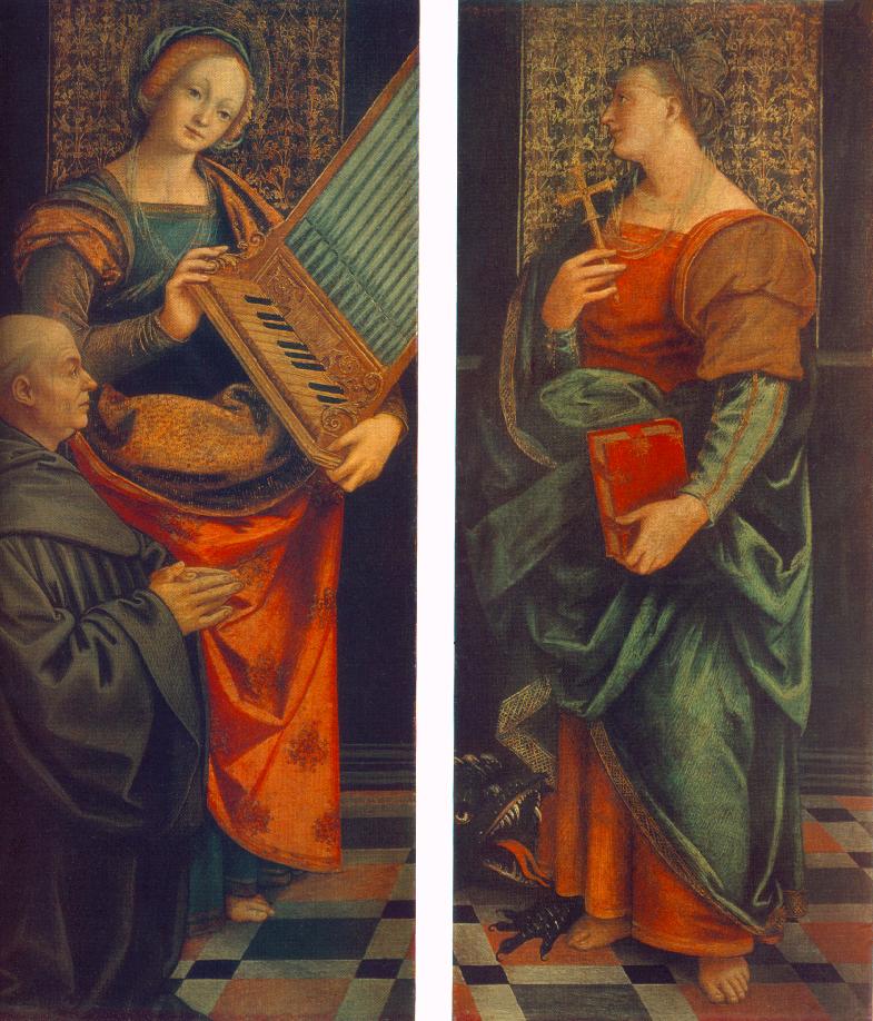 San Cecile Con Donator Y San Marguerite Ferrari — Gaudenzio Ferrari