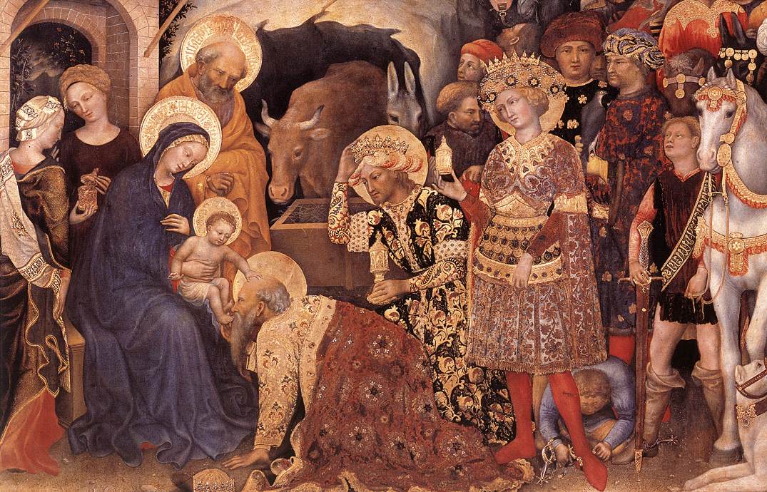La adoración de los Magos, Gentile da Fabriano