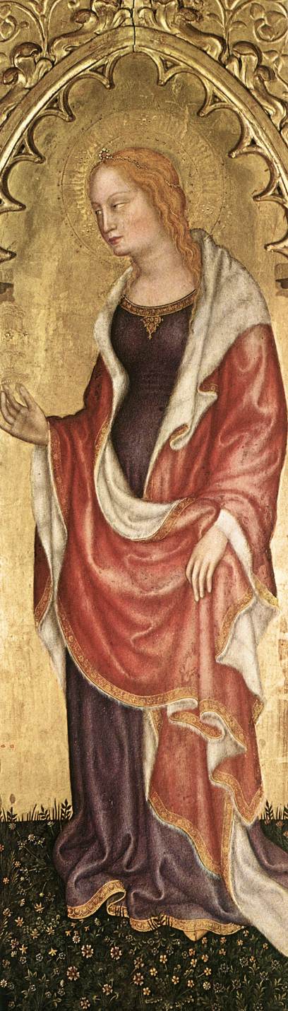Coronacion De Virgen Y Saints Detalle Fabriano — Gentile Da Fabriano