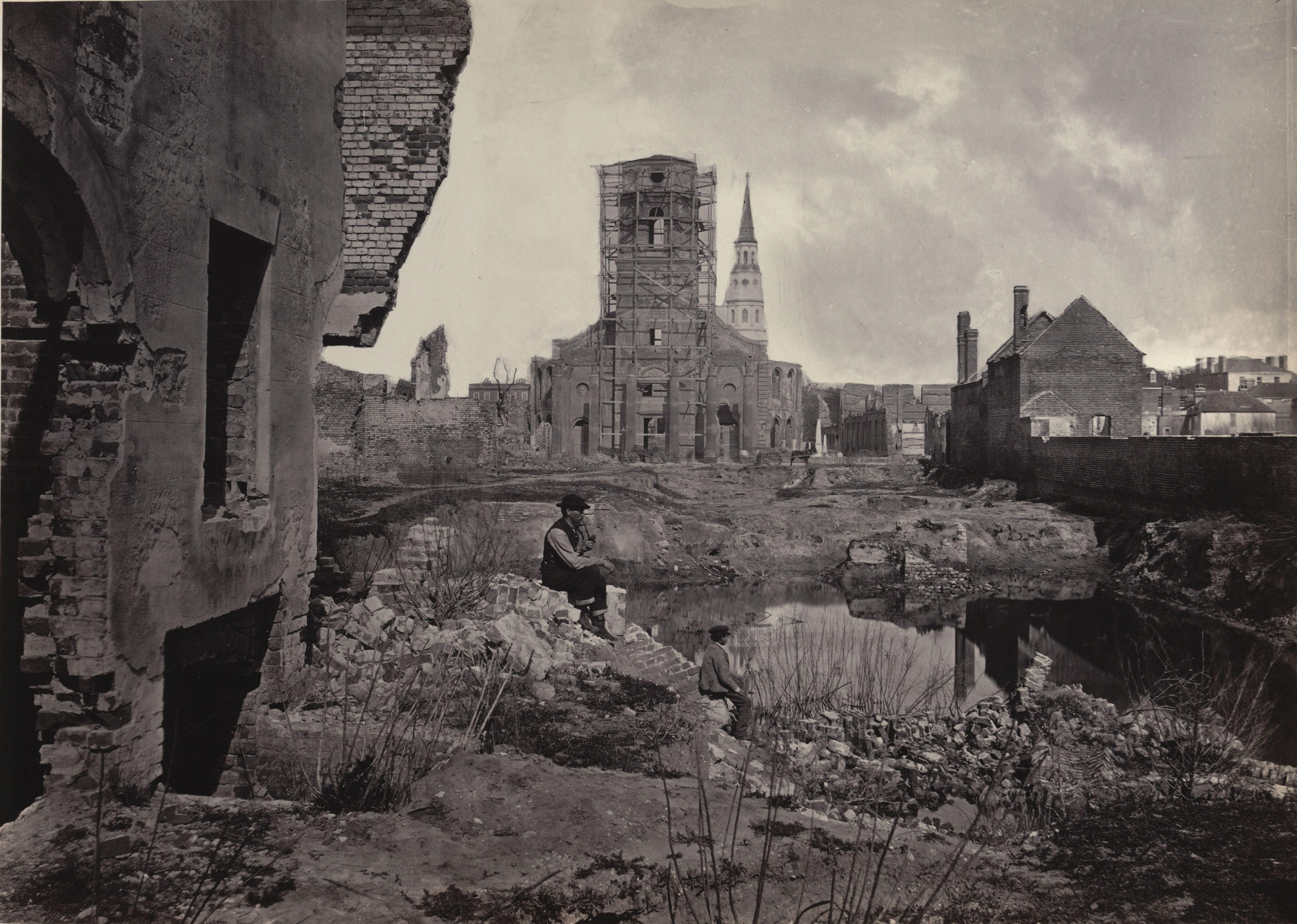 Ruinas En Charleston South Carolina De Album Photographic Views De Shermans Campaign Barnard — George Barnard