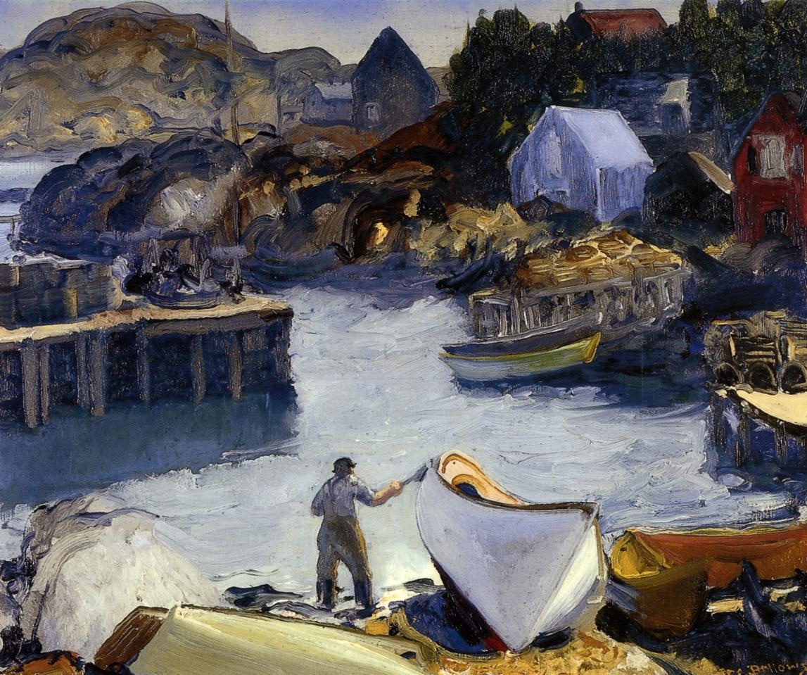 Cleaning His Lobster Barca Bellows — George Bellows