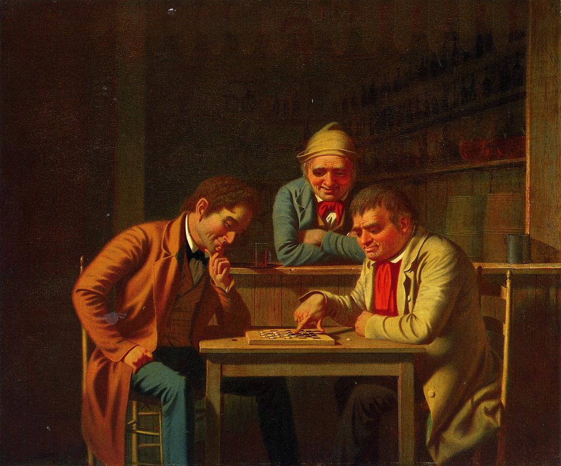 Checker Players Bingham — George Caleb Bingham