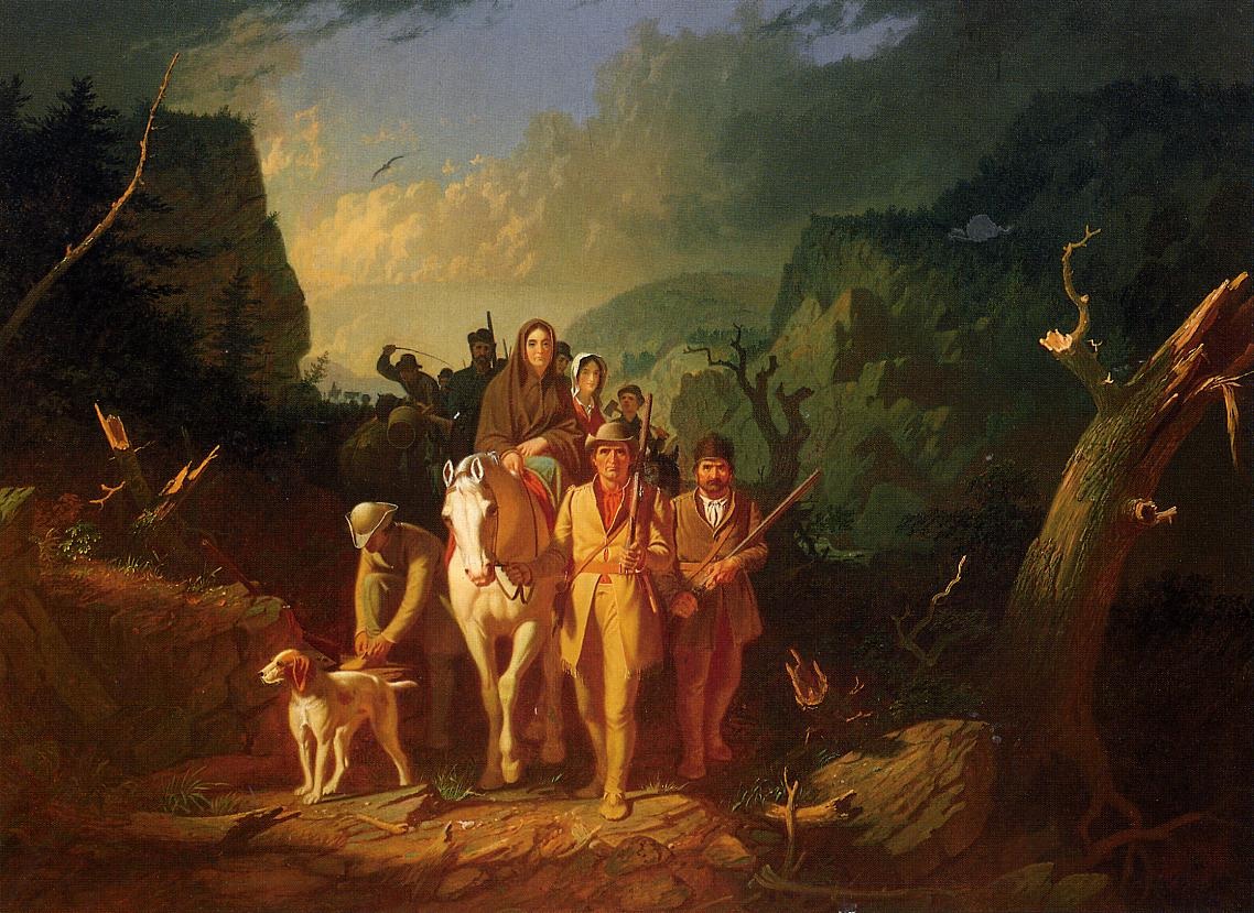 Emigration De Daniel Boone Bingham — George Caleb Bingham