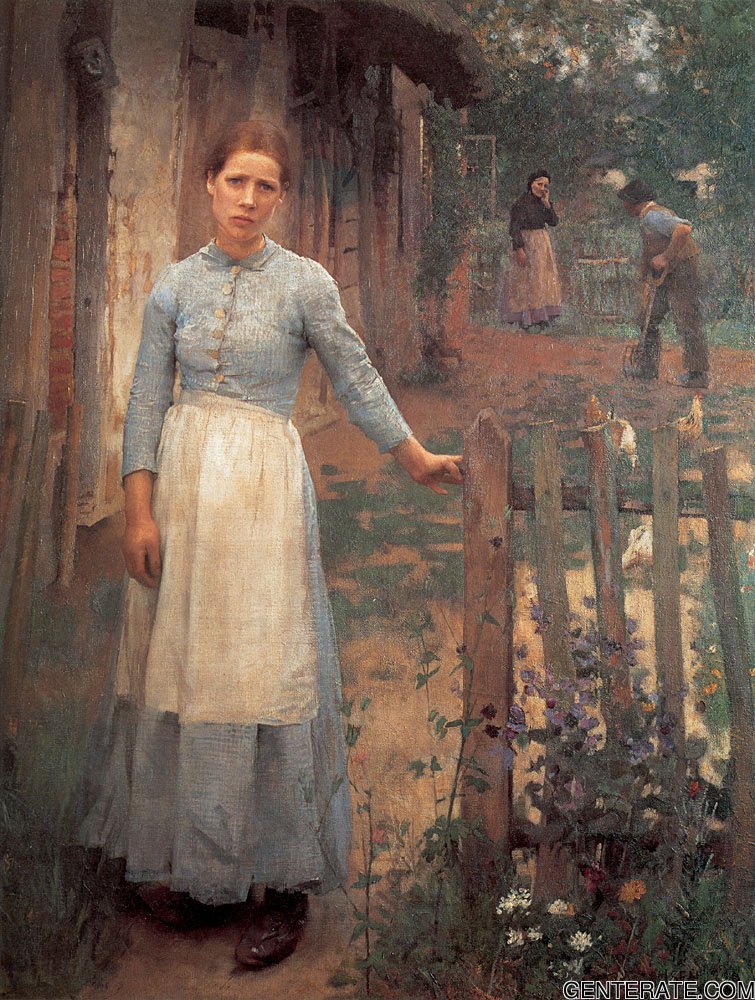 Chica En Puerta Clausen — George Clausen