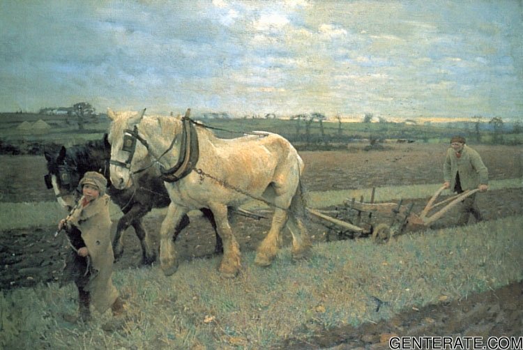 Ploughing Clausen — George Clausen