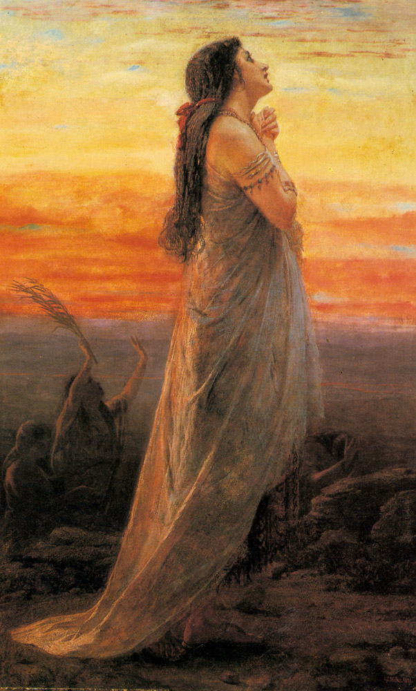 Lament De Jephthahs Daughter Hicks — George Elgar Hicks
