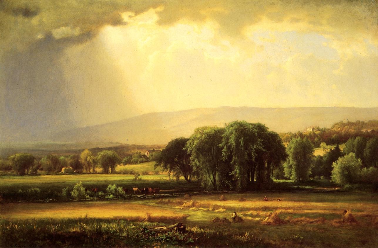 Cosecha Escena En Delaware Valle Innes — George Innes