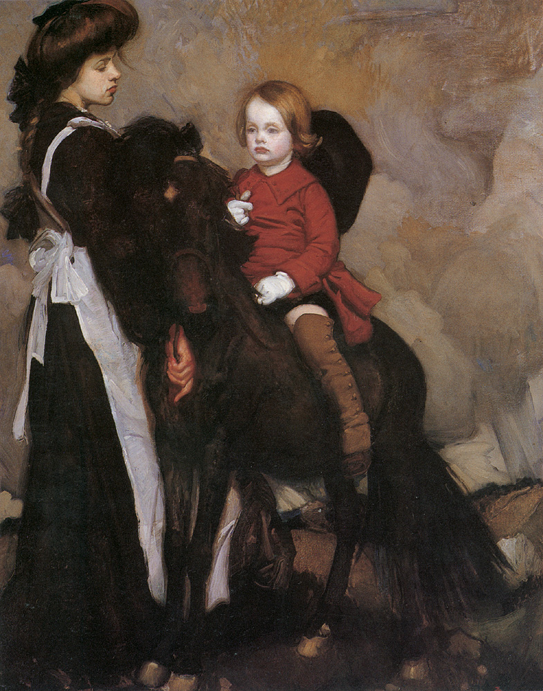 Equestrian Retrato De Chico Lambert — George Lambert