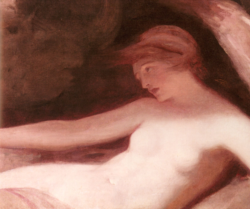 Reclining Femenino Desnudo Romney — George Romney