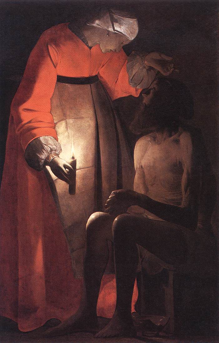 Job Mocked De His Wife Tour — Georges De La Tour