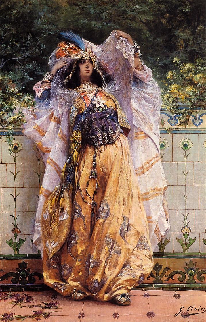 Ouled Nail Tribal Bailarina Clairin — Georges Jules Victor Clairin