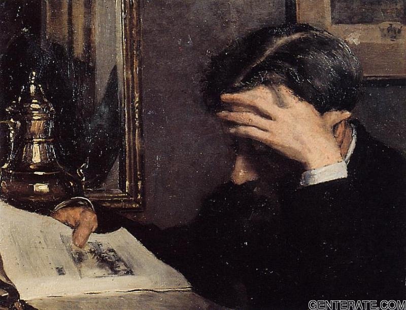 Hombre Leyendo Lemmen — Georges Lemmen