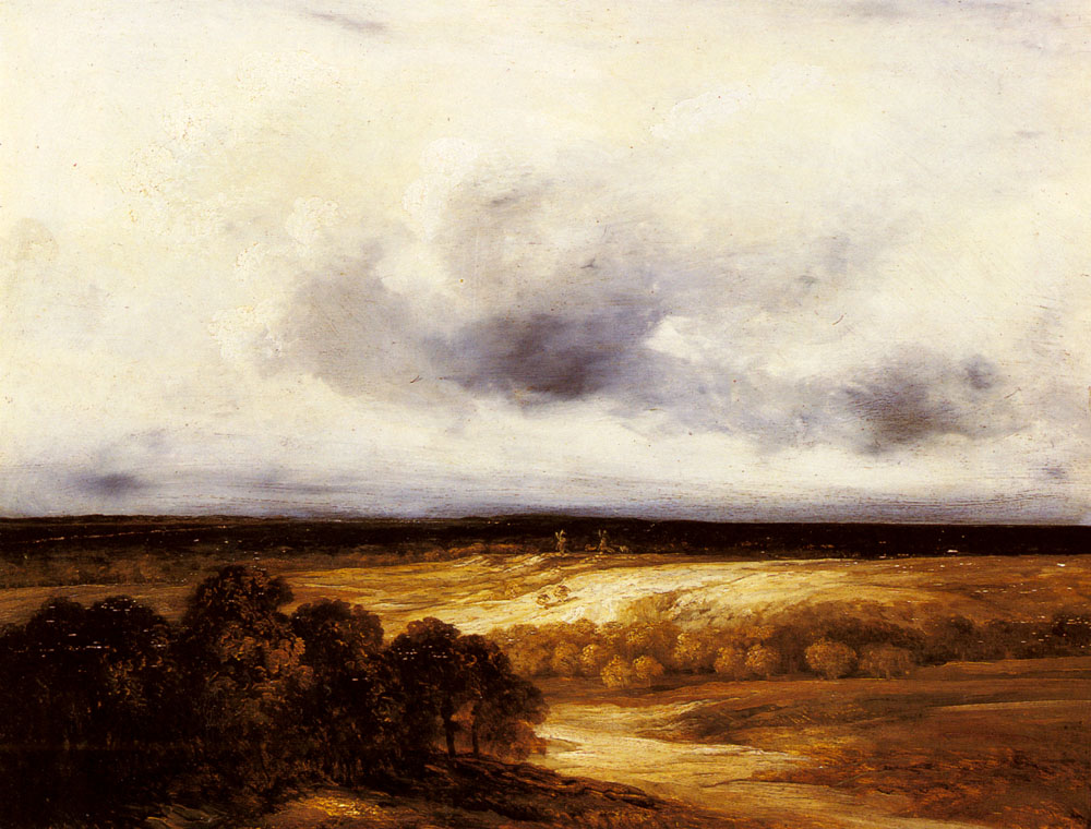 Extensive Paisaje Con Windmills Michel — Georges Michel