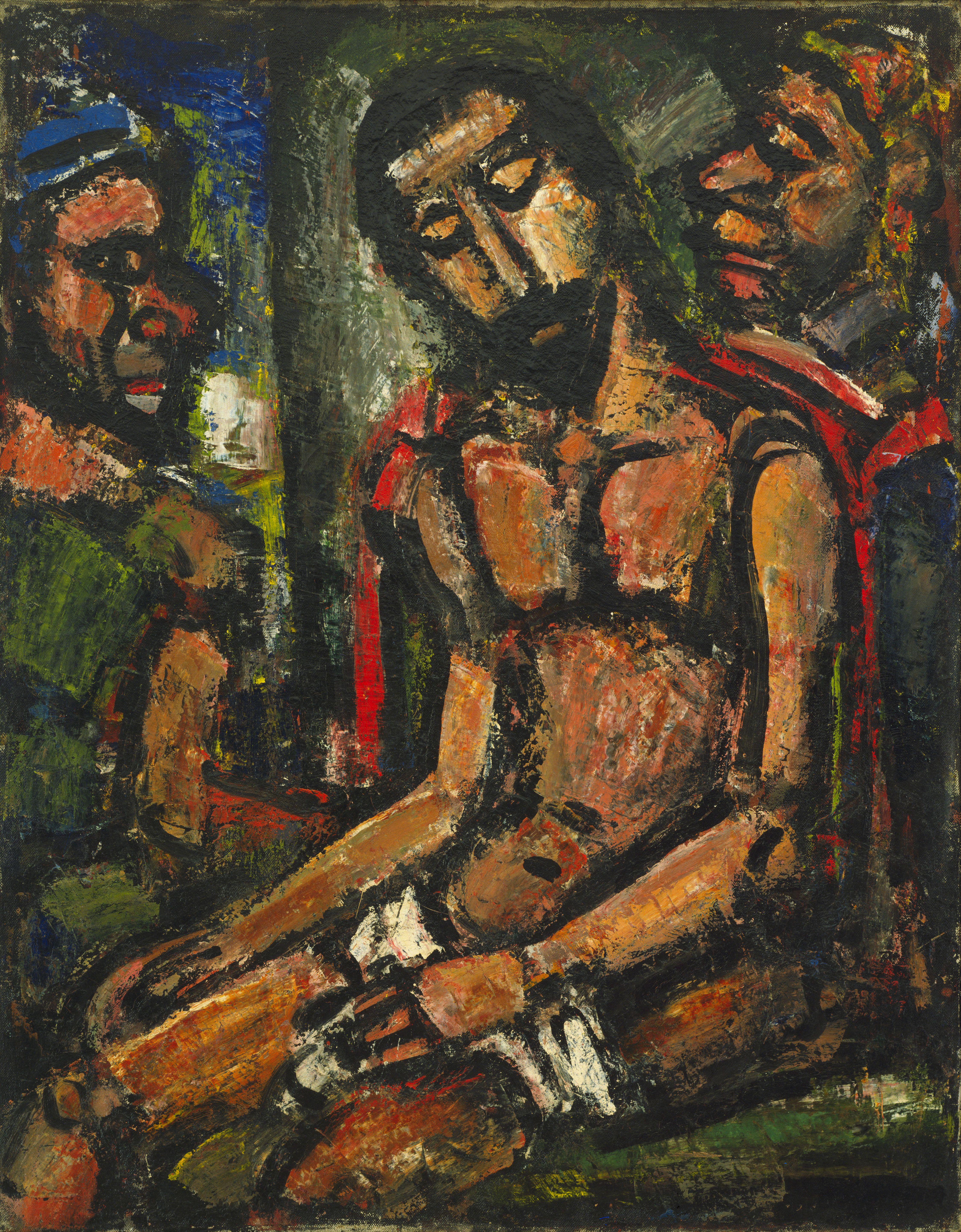 Cristo Mocked De Soldados Rouault — Georges Rouault