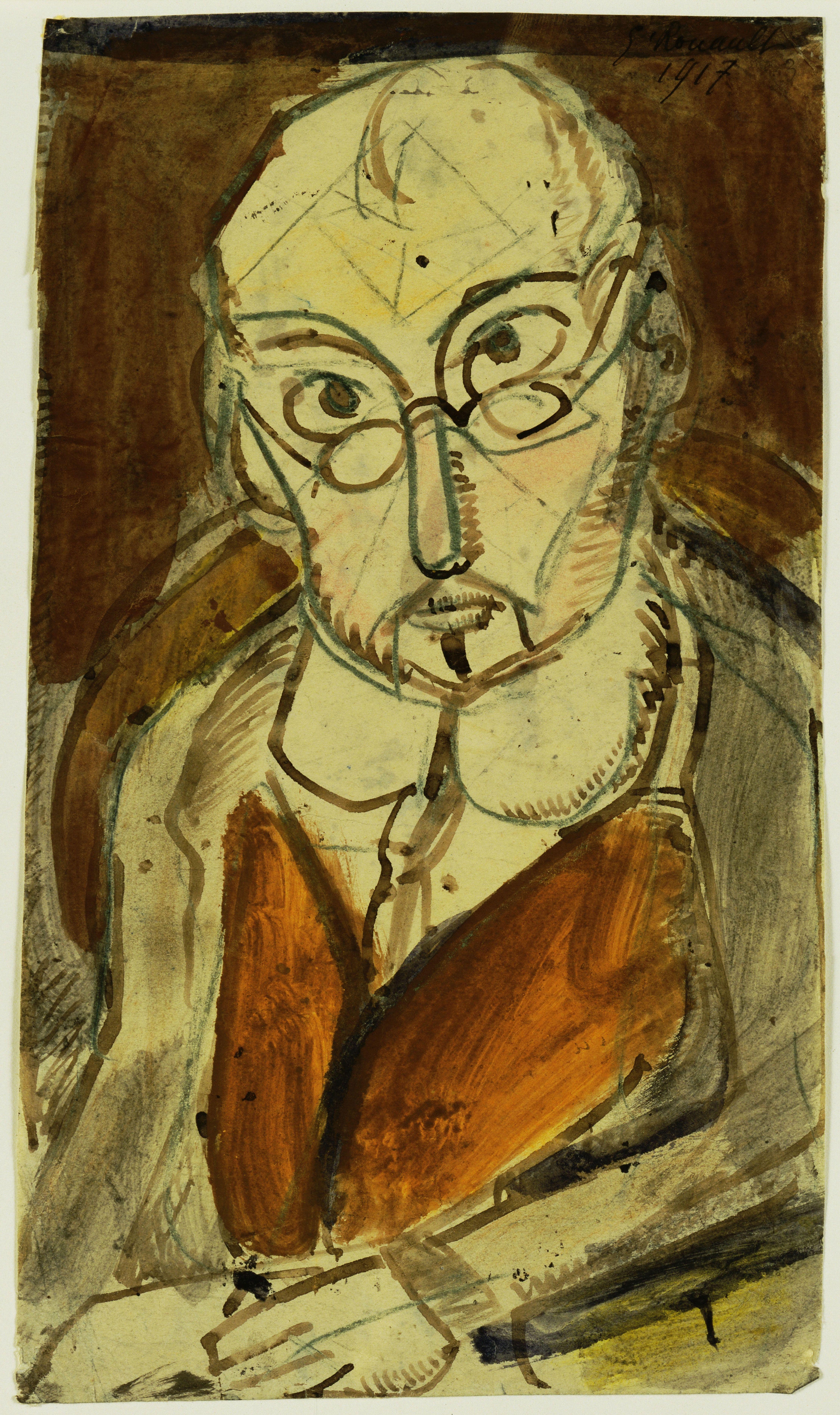 Hombre Con Spectacles Rouault — Georges Rouault