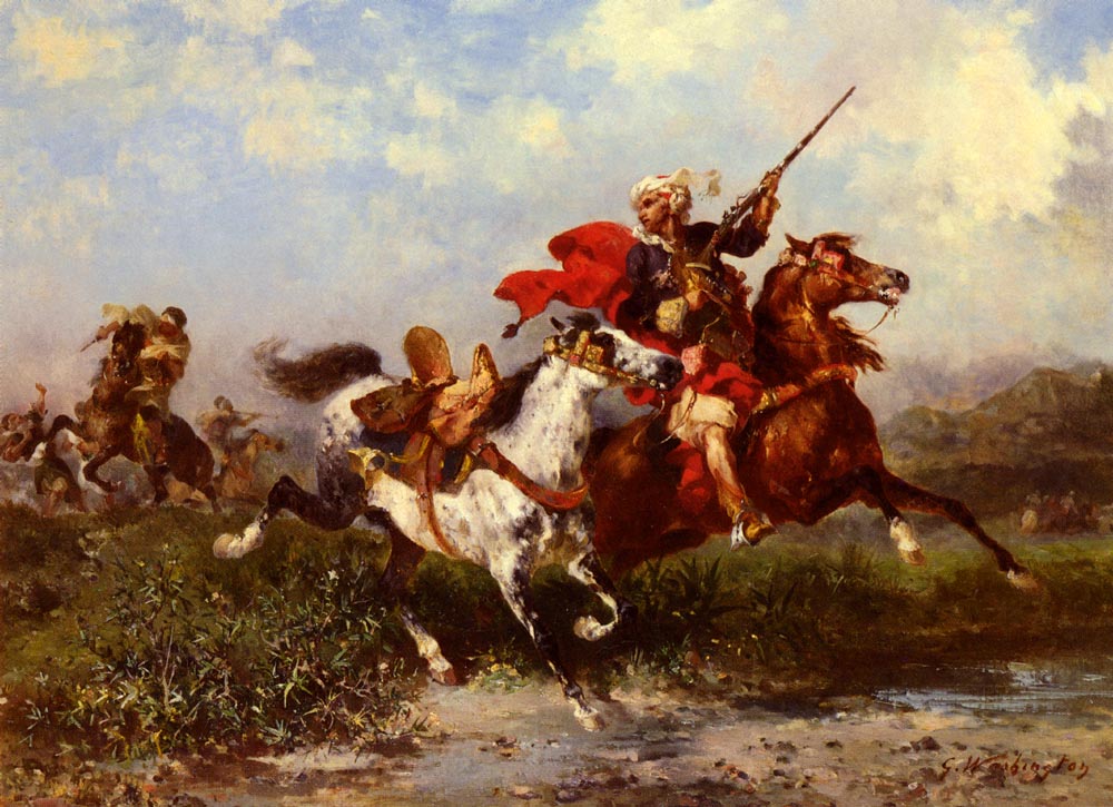 Batalla De Arab Cavaliers Washington — Georges Washington