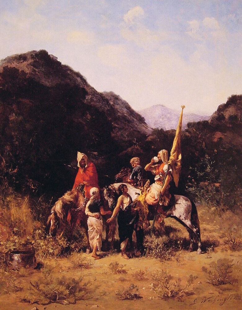 Riders En Montana Washington — Georges Washington