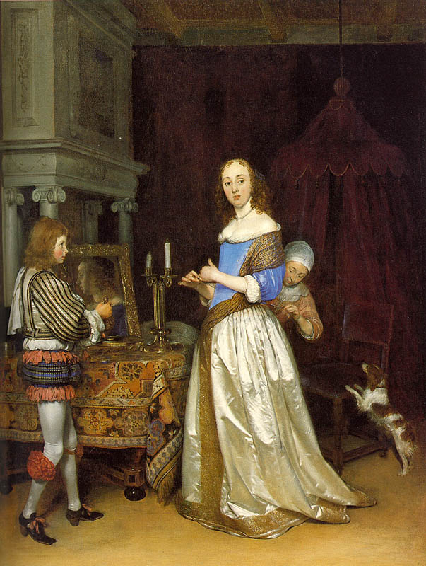 Dama En Her Toilette Borch — Gerard Ter Borch