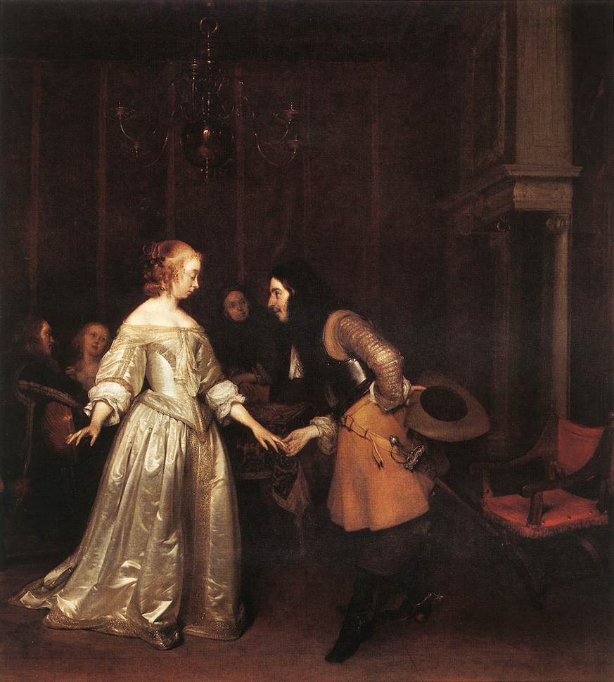 Dancing Couple Borch — Gerard Ter Borch