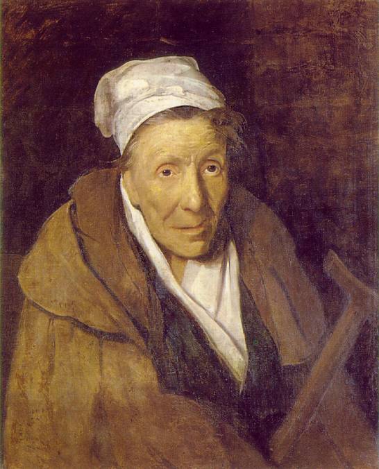 Mujer Con Apostando Mania Gericault — Gericault