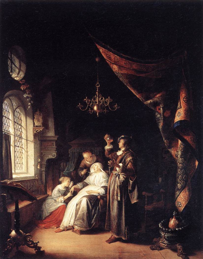 Dropsical Mujer Dou — Gerrit Dou