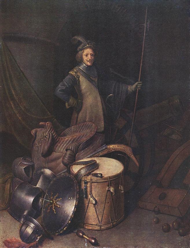 Officer De Marksman Society En Leiden Dou — Gerrit Dou