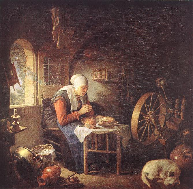Oracion De Spinner Dou — Gerrit Dou
