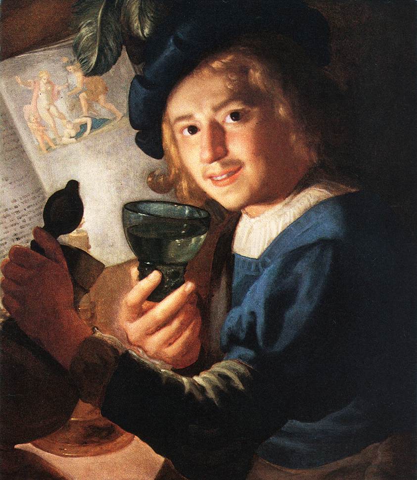 Joven Drinker Honthorst — Gerrit Van Honthorst
