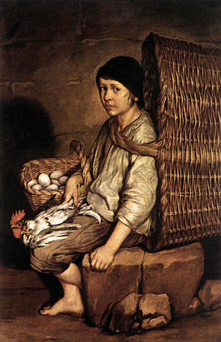 Chico Con Basket Ceruti — Giacomo Ceruti