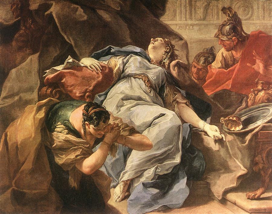 Muerte De Sophonisba Pittoni — Giambattista Pittoni