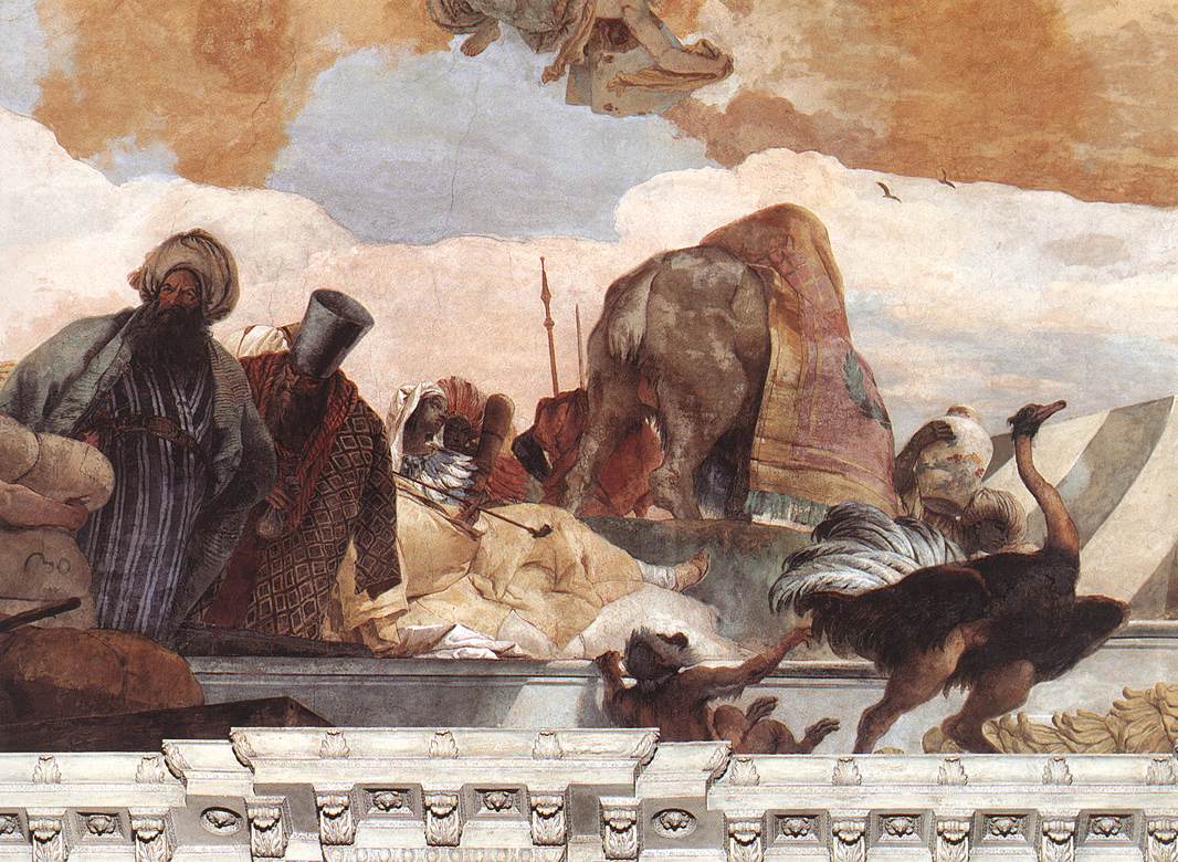 Apolo Y Continents Africa Left Mano Lado Tiepolo — Giambattista Tiepolo