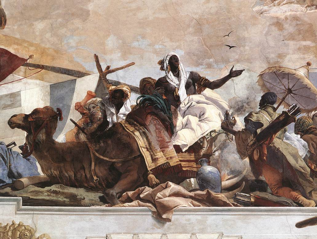 Apolo Y Continents Africa Right Mano Lado Tiepolo — Giambattista Tiepolo