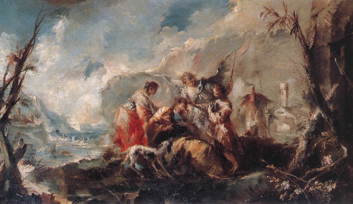Curando De Tobiass Padre Guardi — Gianantonio Guardi
