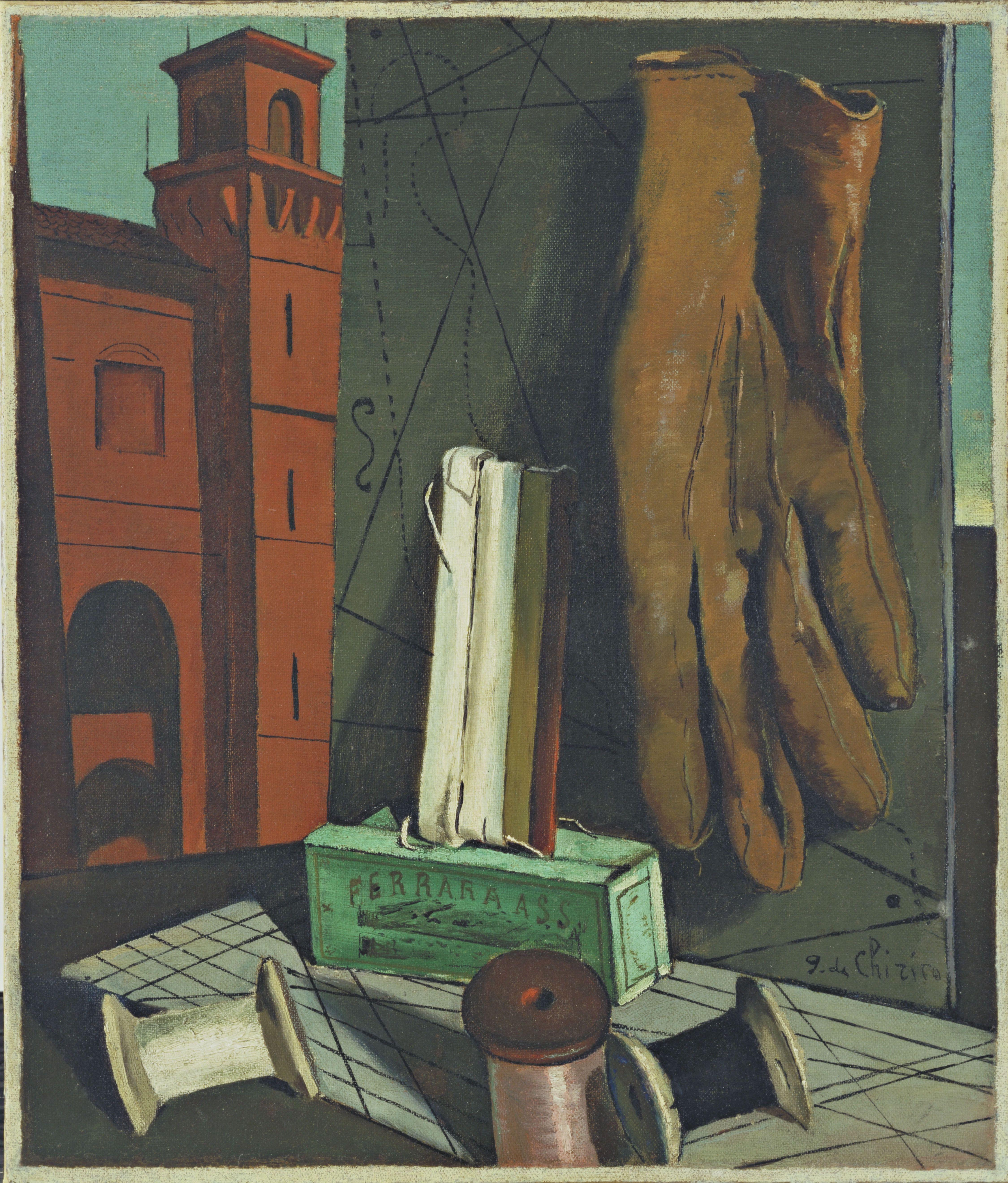 La angustia de la partida, Giorgio de Chirico