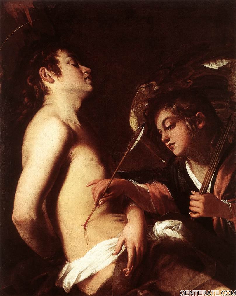 San Sebastian Healed De Angel Baglione — Giovanni Baglione