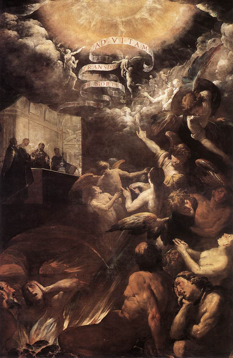 San Gregory Delivers Soul De Monje Crespi — Giovanni Battista Crespi