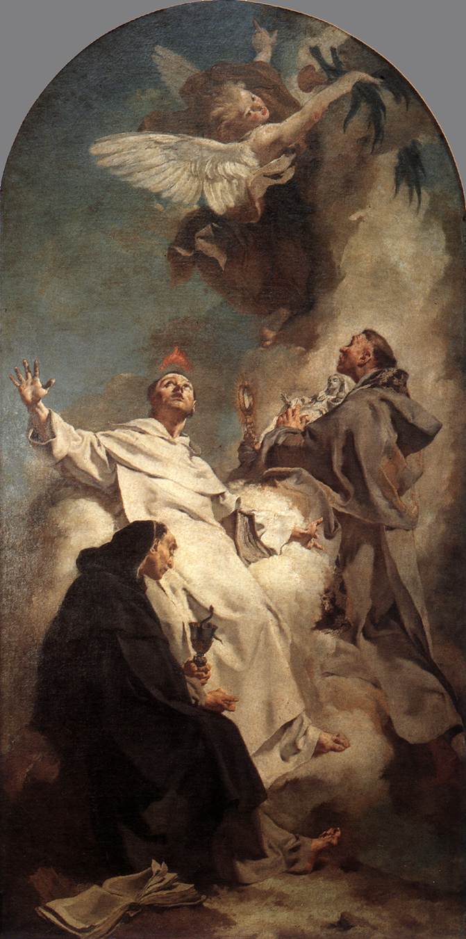 Three Dominican Saints Piazzetta — Giovanni Battista Piazzetta